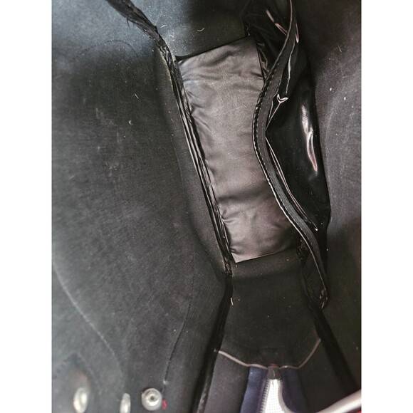 Retro-Inspired Faux-Leather Travel Racquet Bag, Navy Blue, Stylish Unisex Design - Picture 11 of 11